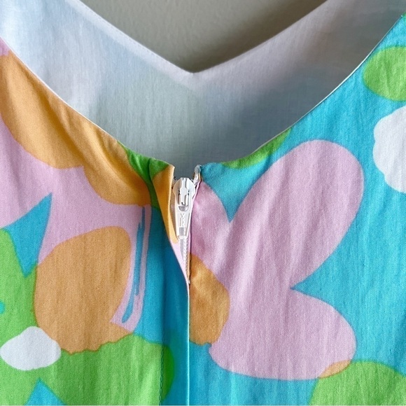 Lilly Pulitzer Lexington Fit & Flare Mini Dress in Shorely Blue Mojo, Size 0 - Picture 11 of 11